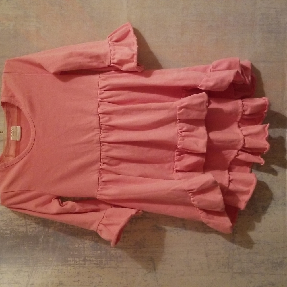 Pink cotton knit top